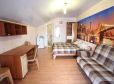 Кровать, диван, письменный стол, на мансардном этаже в 4х местном номере стандарт отель Прибой Саки